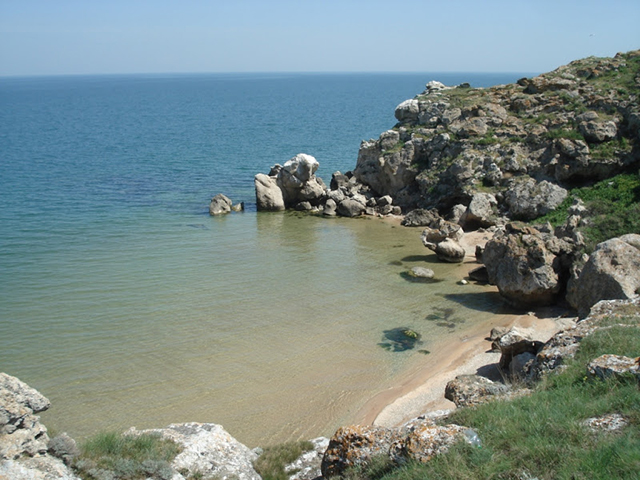 Вид на Азовское море с одного из Генеральских пляжей