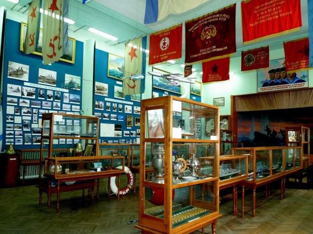 зал музея посвященный боевым действиям Черноморского флота в годы Великой Отечественной войны
