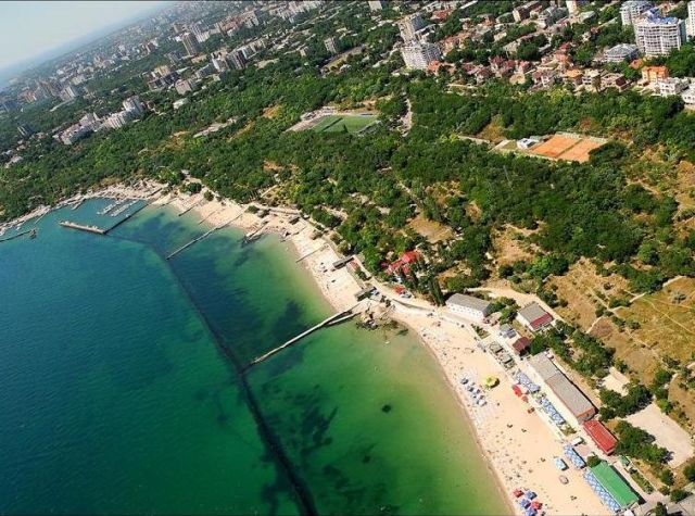 пляж «Отрада» с высоты птичьего полета