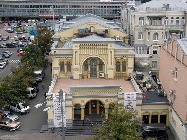 вид сверху на Хоральную синагогу (синагогу Бродского)